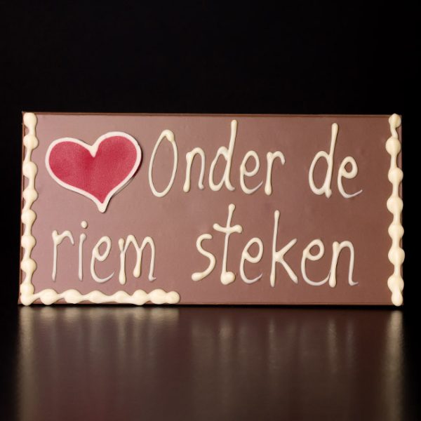 Chocoladereep "Hart onder de Riem"