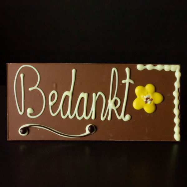 Chocoladereep "Bedankt"