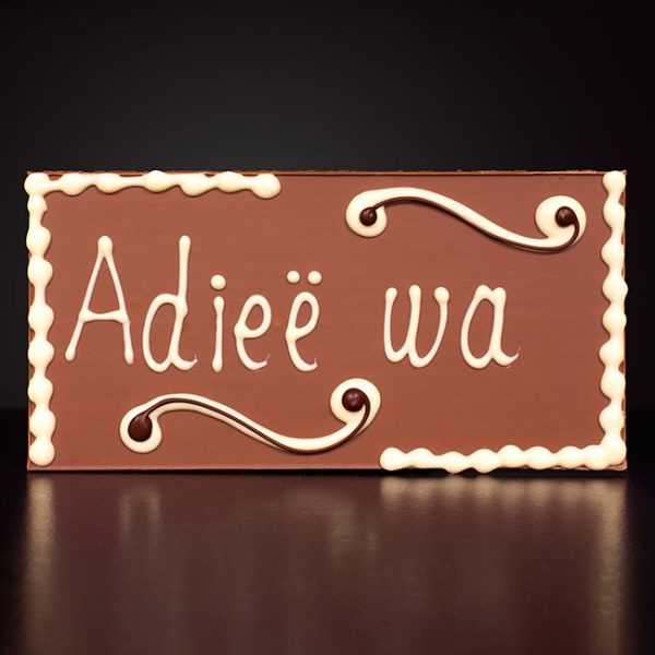 Chocoladereep "Adieë Wa"