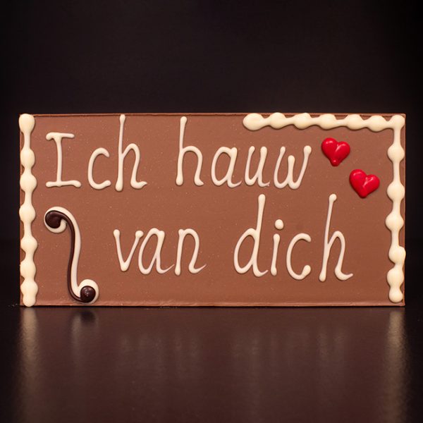 Chocoladereep "Ich Hauw Van Dich"